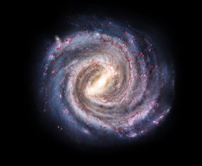 Galaxie Voie Lactée - Conception d'artiste