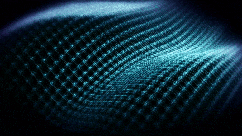 Concept de réseau de nanocristaux abstraits