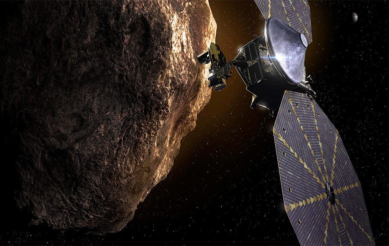 La sonde Lucy à proximité d'un gros astéroïde