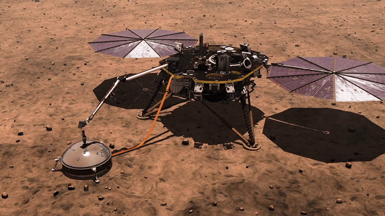 Une énorme tempête de poussière sur Mars met l'atterrisseur InSight de la NASA en mode sécurité