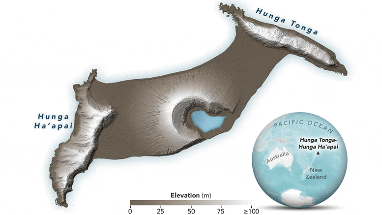 Une île oblitérée : Des changements dramatiques à Hunga Tonga-Hunga Ha'apai.