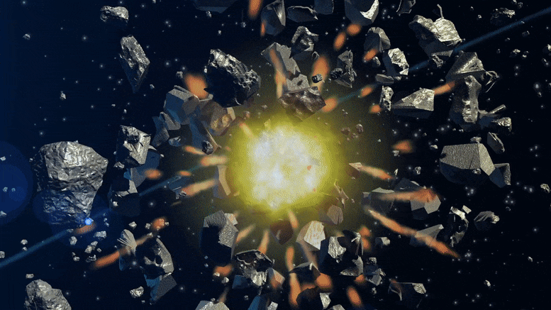Deux astéroïdes entrent en collision