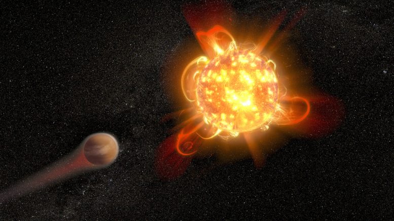 Des astronomes observent les super-éclairs de jeunes étoiles naines rouges