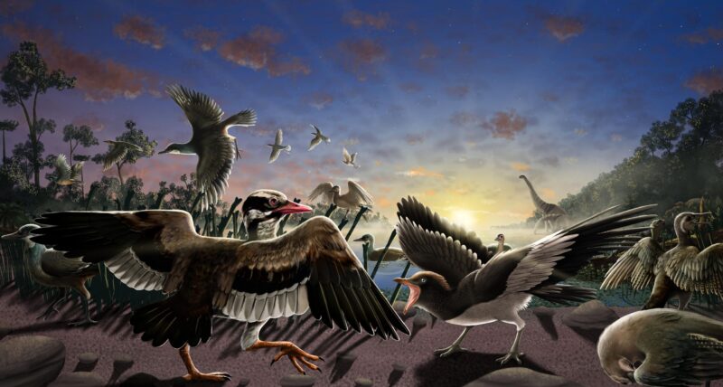 De nouveaux oiseaux fossiles "étonnants" - de l'époque des dinosaures - découverts près de la Grande Muraille de Chine