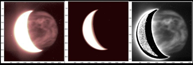 Vénus dans le proche infrarouge Telescopio Nazionale Galileo