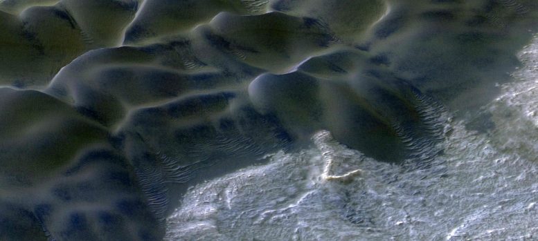 Mégaripples sur Mars