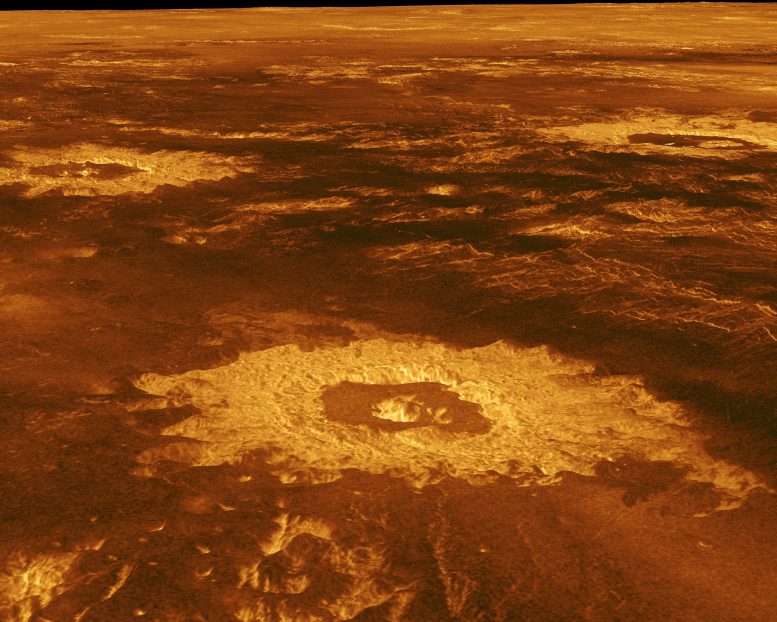 La surface de Vénus par la sonde Magellan
