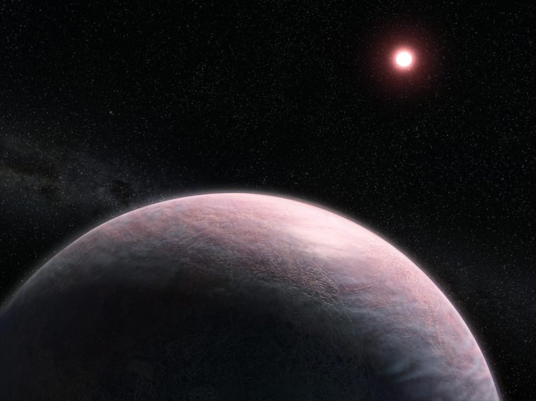 Une exoplanète rocheuse en orbite autour d'une étoile naine rouge