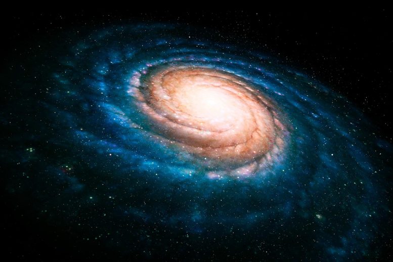 Dessin de la galaxie spirale