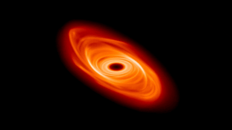 Structure en spirale du disque protoplanétaire Warp