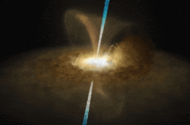 Un trou noir supermassif surpris en train de se cacher dans un immense anneau de poussière cosmique