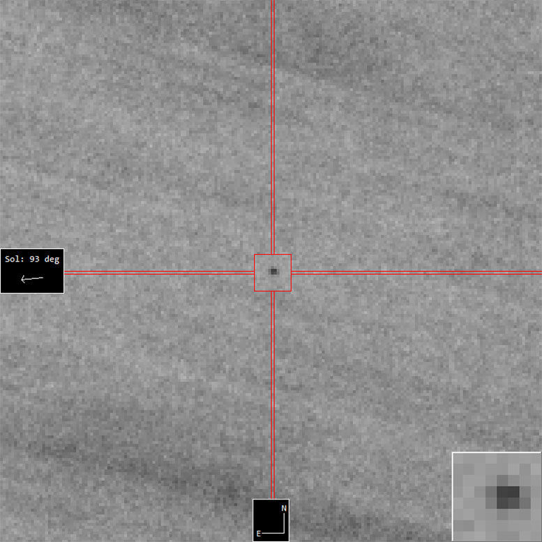 L'astéroïde 2022 AE1 est observé avec le télescope Schmidt de Calar Alto.