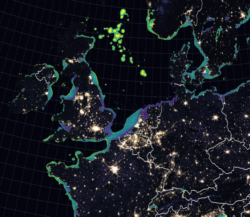 Nouvel atlas mondial : Baigné dans une mer de lumière artificielle