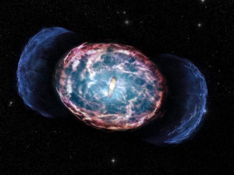 La lueur radioactive de Kilonova suggère un effondrement rapide et retardé des étoiles à neutrons dans un trou noir.
