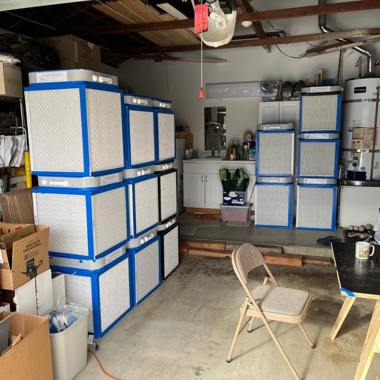 Assembled Corsi-Rosenthal Boxes