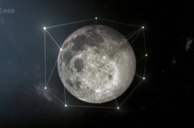 Constellation of Satellites Around the Moon