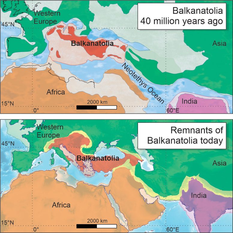Carte des Balkanatolia