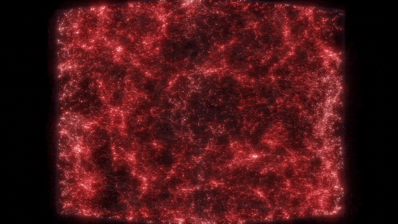 Séquence de cubes de galaxies simulées en décalage vers le rouge