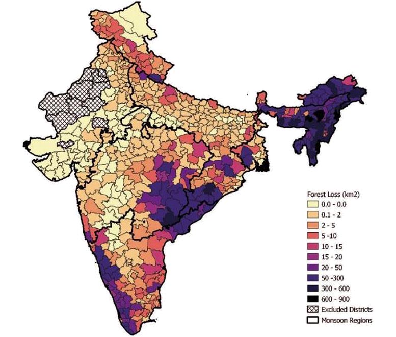 Perte de forêts en Inde
