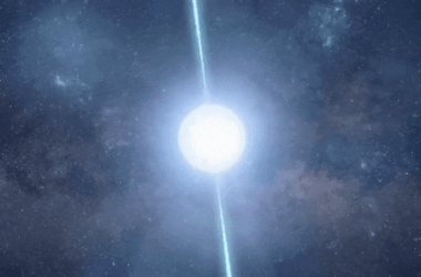Animation Pulsar Spinning Neutron Star