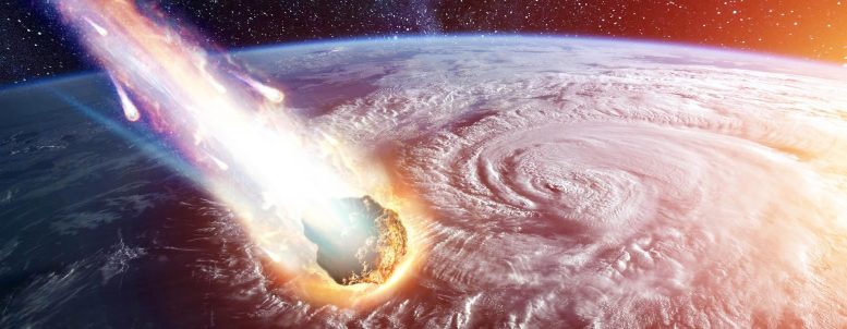 Tempête de météores sur la Terre