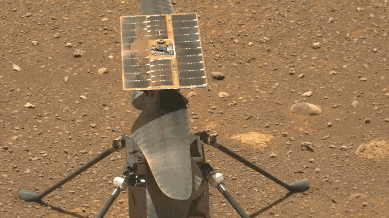 L'hélicoptère de l'ingéniosité de la NASA pour Mars Spin