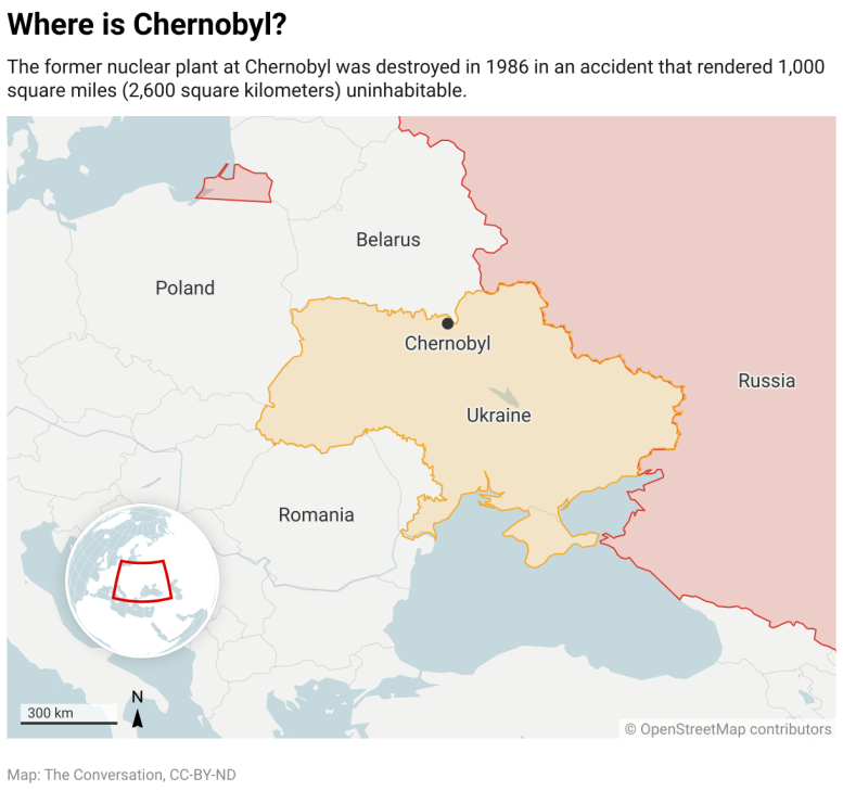 Carte de Tchernobyl