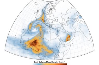Des orages baroclines inhabituels, infusés de poussière, se forment sur l'Europe