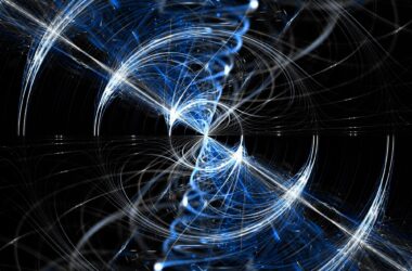 Abstract Futuristic Waves Astrophysics Illustration