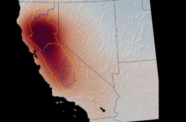 Above Ground and Underground Water California Map