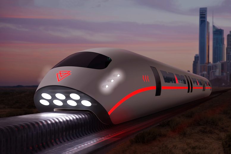Train Maglev futuriste