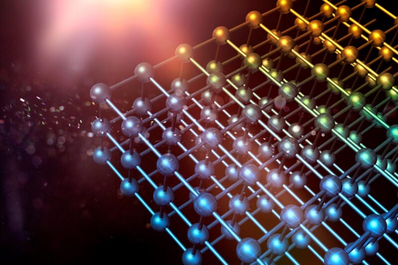 Nanotechnology 2D Materials 3D Structure Concept