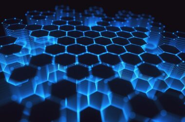 Abstract Technology Graphene Material Concept