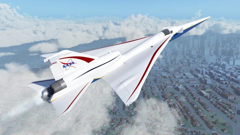 L'avion X-59 de la NASA à technologie SuperSonic silencieuse