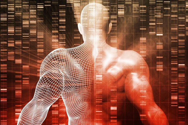 Concept d'ADN génétique du génome humain