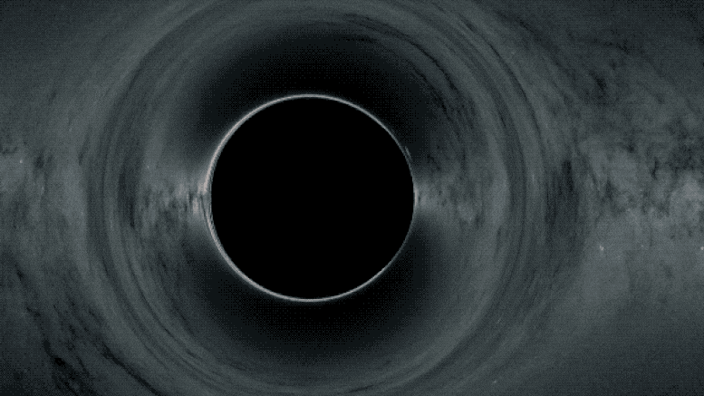 Les trous noirs déforment le fond étoilé