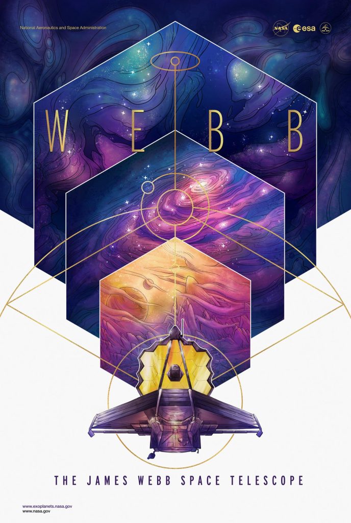 Poster du télescope spatial Webb