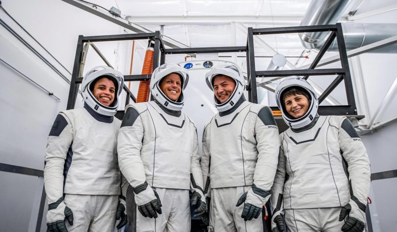 Séance d'entraînement des astronautes de la NASA SpaceX Crew-4