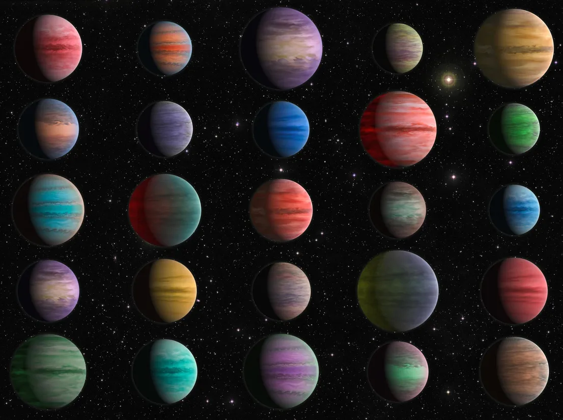 Hubble Exoplanètes 25 Jupiters chauds