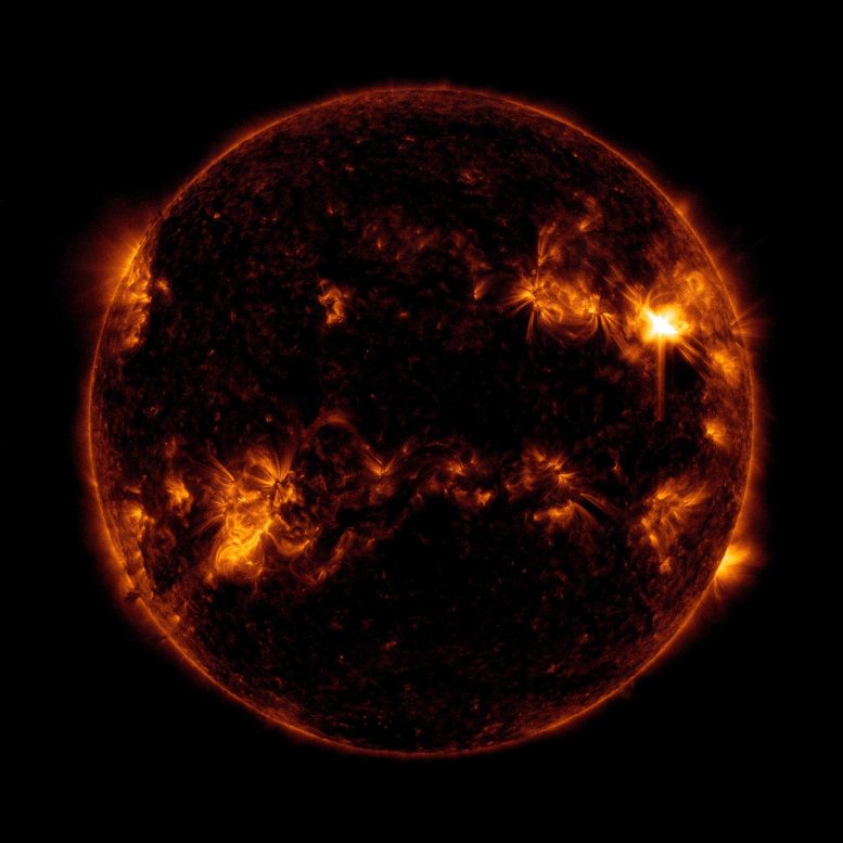 Éruption solaire SDO mars 2022