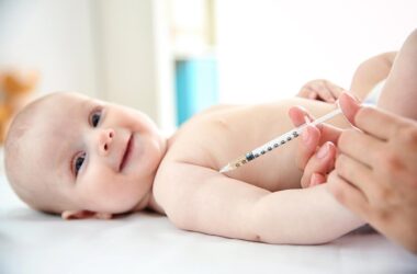 Happy Baby Vaccine Injection