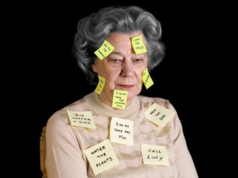 Senior Woman Alzheimers Disease Concept
