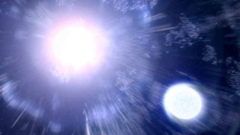 Hubble révèle une étoile compagnon survivante de l'explosion de la supernova Titanic.