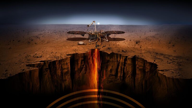 La sonde InSight de la NASA enregistre un tremblement de terre monstre sur Mars - le plus important jamais détecté sur une autre planète.