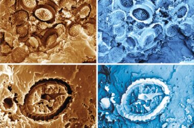 Microscopic Plankton Cell-Wall Coverings Preserved As “Ghost” Fossil Impressions