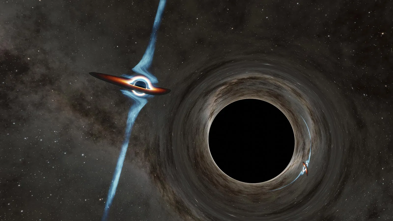 Des trous noirs supermassifs en orbite
