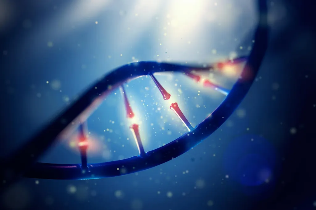 Concept de mutation de l'ADN par la génétique noire