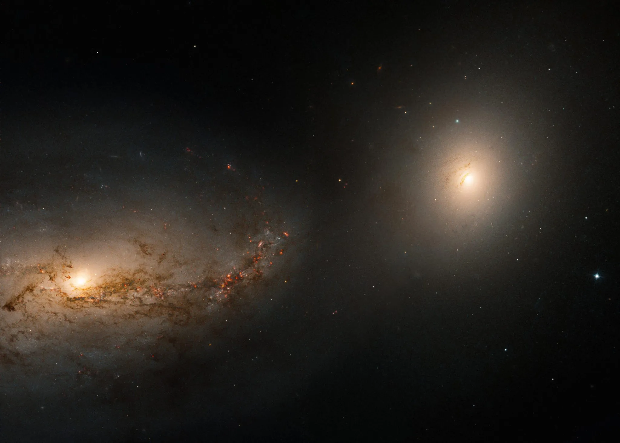 NGC 3227 et NGC 3226 Arp 94