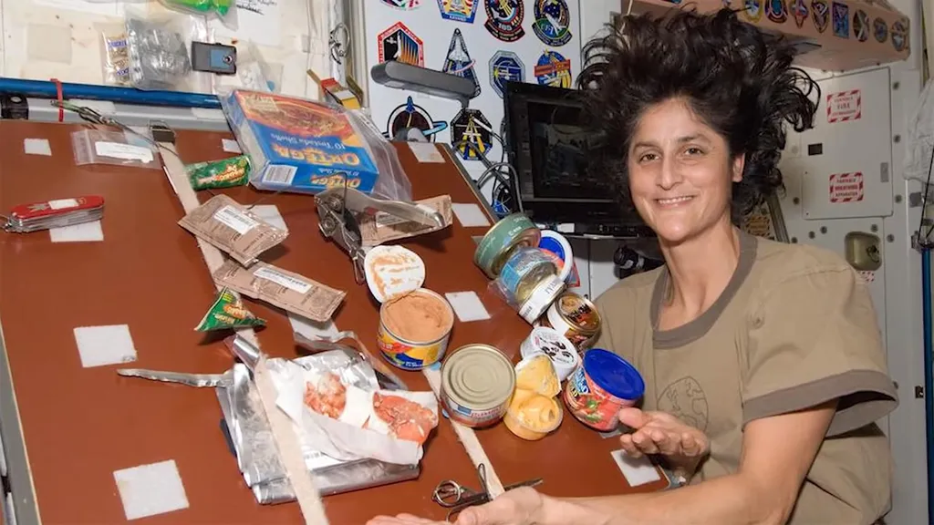 La nourriture dans la station spatiale