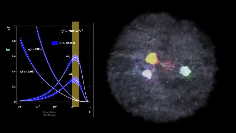 Visualisation de l'animation du proton